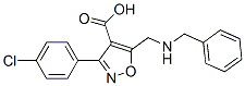 682352-98-3,4-Isoxazolecarboxylic  acid,  3-(4-chlorophenyl)-5-[[(phenylmethyl)amino]methyl]-