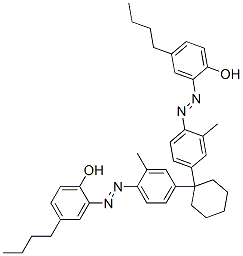 68239-78-1,2,2'-[cyclohexylidenebis[(2-methyl-4,1-phenylene)azo]]bis[4-butylphenol]