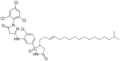 68240-17-5,1-(2,4,6-TRICHLORPHENYL)3-[2-CHLOR-5-(3-ISOOCTADECENYLSUCCINIMID-1-YL)-ANILINO]-PYRAZOLIN-5-ONE
