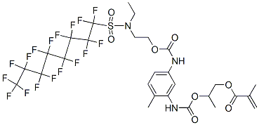 68298-72-6,2-[[[[5-[[[2-[ethyl[(heptadecafluorooctyl)sulphonyl]amino]ethoxy]carbonyl]amino]-2-methylphenyl]amino]carbonyl]oxy]propyl methacrylate