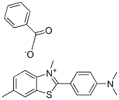 68310-89-4,2-[4-(dimethylamino)phenyl]-3,6-dimethylbenzothiazolium benzoate