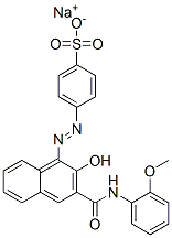 68399-96-2,sodium 4-[[2-hydroxy-3-[(2-methoxyphenyl)carbamoyl]-1-naphthyl]azo]benzenesulphonate