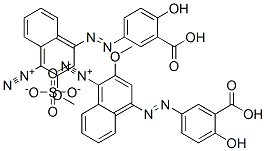 68400-32-8,bis[4-[(3-carboxy-4-hydroxyphenyl)azo]-2-methoxynaphthalene-1-diazonium] sulphate