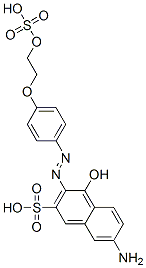 68400-37-3,7-amino-4-hydroxy-3-[[4-[2-(sulphooxy)ethoxy]phenyl]azo]naphthalene-2-sulphonic acid