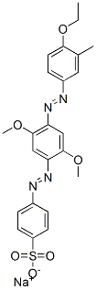 68444-09-7,sodium 4-[[4-[(4-ethoxy-m-tolyl)azo]-2,5-dimethoxyphenyl]azo]benzenesulphonate