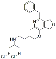 68484-35-5,4-[[1,3-dihydro-6-methyl-4-benzylfuro[3,4-c]pyridin-7-yl]oxy]-N-(isopropyl)butylamine dihydrochloride