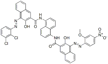 68540-42-1,4-[(2,3-dichlorophenyl)azo]-3-hydroxy-N-[5-[[[3-hydroxy-4-[(2-methoxy-4-nitrophenyl)azo]-2-naphthyl]carbonyl]amino]-1-naphthyl]naphthalene-2-carboxamide