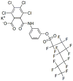 68541-01-5,potassium 2,3,4,5-tetrachloro-6-[[[3-[[(pentadecafluoroheptyl)sulphonyl]oxy]phenyl]amino]carbonyl]benzoate