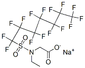68555-71-5,sodium N-ethyl-N-[(pentadecafluoroheptyl)sulphonyl]glycinate