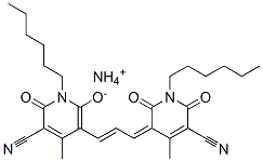 68612-95-3,5-[3-(5-cyano-1-hexyl-1,6-dihydro-2-hydroxy-4-methyl-6-oxo-3-pyridyl)allylidene]-1-hexyl-1,2,5,6-tetrahydro-4-methyl-2,6-dioxonicotinonitrile, ammonium salt