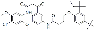 68612-99-7,N-(4-chloro-2,5-dimethoxyphenyl)-3-[m-[[4-(2,4-di-tert-pentylphenoxy)butyryl]amino]phenyl]-3-oxopropionamide