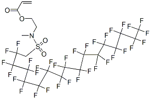 68758-56-5,2-[methyl[(2,2,3,3,4,4,5,5,6,6,7,7,8,8,9,9,10,10,11,11,12,12,13,13,14,14,15,15,16,16,17,17,17-tritriacontafluoroheptadecyl)sulphonyl]amino]ethyl acrylate