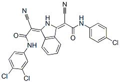 68808-69-5,[3-[2-[(4-chlorophenyl)amino]-1-cyano-2-oxoethylidene]-2,3-dihydro-1H-isoindol-1-ylidene]-2-cyano-N-(3,4-dichlorophenyl)acetamide