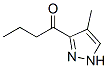 68809-56-3,1-Butanone,  1-(4-methyl-1H-pyrazol-3-yl)-