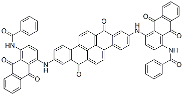 68834-03-7,N,N'-[(7,14-dihydro-7,14-dioxodibenzo[b,def]chrysene-2,9-diyl)bis[imino(9,10-dihydro-9,10-dioxoanthracene-4,1-diyl)]]bis(benzamide)