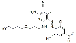 68877-62-3,2-amino-5-[(2-chloro-6-cyano-4-nitrophenyl)azo]-6-[[3-(4-hydroxybutoxy)propyl]amino]-4-methylnicotinonitrile