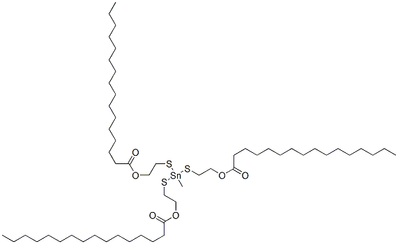 68928-41-6,(methylstannylidyne)tris(thioethylene) tripalmitate