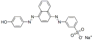68958-98-5,sodium 3-[[4-[(4-hydroxyphenyl)azo]-1-naphthyl]azo]benzenesulphonate