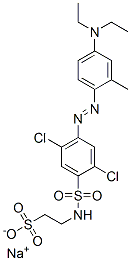 68959-16-0,sodium 2-[[[2,5-dichloro-4-[[4-(diethylamino)-2-methylphenyl]azo]phenyl]sulphonyl]amino]ethanesulphonate