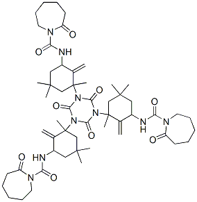68975-83-7,N,N',N''-[(2,4,6-trioxo-1,3,5-triazine-1,3,5(2H,4H,6H)-triyl)tris[methylene(3,5,5-trimethylcyclohexane-3,1-diyl)]]tris[hexahydro-2-oxo-1H-azepine-1-carboxamide]