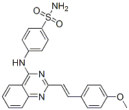 69019-07-4,4-[[2-[2-(4-methoxyphenyl)ethenyl]quinazolin-4-yl]amino]benzenesulfona mide