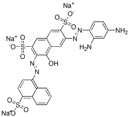 69178-38-7,trisodium 6-[(2,4-diaminophenyl)azo]-4-hydroxy-3-[(4-sulphonato-1-naphthyl)azo]naphthalene-2,7-disulphonate