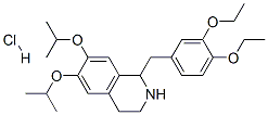 69373-98-4,1-[(3,4-diethoxyphenyl)methyl]-6,7-dipropan-2-yloxy-1,2,3,4-tetrahydro isoquinoline hydrochloride