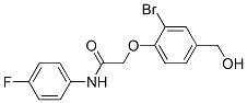 693813-03-5,2-[2-BROMO-4-(HYDROXYMETHYL)PHENOXY]-N-(4-FLUOROPHENYL)-ACETAMIDE