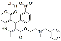 69441-18-5,2-[benzyl(methyl)amino]ethyl methyl 1,4-dihydro-2,6-dimethyl-4-(m-nitrophenyl)pyridine-3,5-dicarboxylate hydrochloride