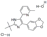 694433-59-5,2-(5-Benzo[1,3]dioxol-5-yl-2-tert-butyl-3H-imidazol-4-yl)-6-methylpyridine  hydrate  hydrochloride