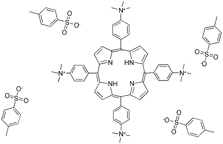 69458-20-4,5,10,15,20-TETRAKIS[4-(TRIMETHYLAMMONIO)PHENYL]-21H,23H-PORPHINE TETRA-P-TOSYLATE SALT