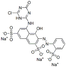69511-01-9,trisodium 5-[(6-chloro-1,4-dihydro-4-oxo-1,3,5-triazin-2-yl)amino]-4-hydroxy-3-[(2-sulphonatophenyl)azo]naphthalene-2,7-disulphonate