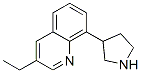 695185-35-4,Quinoline, 3-ethyl-8-(3-pyrrolidinyl)- (9CI)