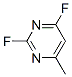 696-80-0,Pyrimidine, 2,4-difluoro-6-methyl- (7CI,8CI,9CI)