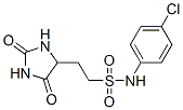 6971-08-0,N-(4-chlorophenyl)-2-(2,5-dioxoimidazolidin-4-yl)ethanesulfonamide