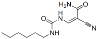 6976-83-6,(Z)-2-cyano-3-(hexylcarbamoylamino)prop-2-enamide