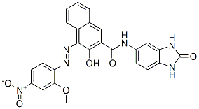 6985-95-1,N-(2,3-Dihydro-2-oxo-1H-benzimidazol-5-yl)-3-hydroxy-4-[(2-methoxy-4-nitrophenyl)azo]-2-naphthalenecarboxamide