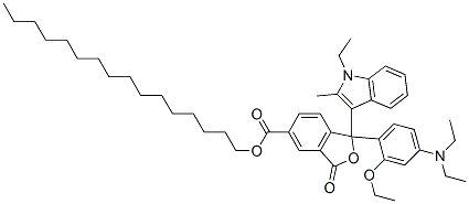 69898-62-0,hexadecyl 1-[4-(diethylamino)-2-ethoxyphenyl]-1-(1-ethyl-2-methyl-1H-indol-3-yl)-1,3-dihydro-3-oxoisobenzofuran-5-carboxylate