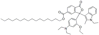 69898-63-1,hexadecyl 3-[4-(diethylamino)-2-ethoxyphenyl]-3-(1-ethyl-2-methyl-1H-indol-3-yl)-1,3-dihydro-1-oxoisobenzofuran-5-carboxylate