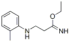 801196-08-7,Propionimidic acid, 3-o-toluidino-, ethyl ester (8CI)