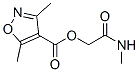 801256-79-1,4-Isoxazolecarboxylicacid,3,5-dimethyl-,2-(methylamino)-2-oxoethylester(9CI)