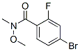 801303-33-3,4-BROMO-2-FLUORO-N-METHOXY-N-METHYLBENZAMIDE