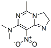 802326-61-0,Imidazo[1,2-c]pyrimidine, 7-(dimethylamino)-2,3-dihydro-5-methyl-8-nitro- (8CI)