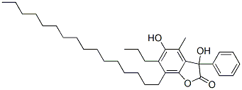 80280-36-0,7-hexadecyl-3,5-dihydroxy-4-methyl-3-phenyl-6-propyl-3H-benzofuran-2-one
