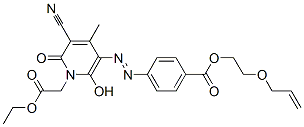 80440-11-5,ethyl 5-[[4-[[2-(allyloxy)ethoxy]carbonyl]phenyl]azo]-3-cyano-6-hydroxy-4-methyl-2-oxo-2H-pyridine-1-acetate