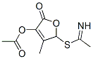 805180-28-3,Ethanimidothioic acid, 4-(acetyloxy)-2,5-dihydro-3-methyl-5-oxo-2-furanyl ester (9CI)