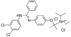 80785-16-6,2-[4-[[(3,4-dichlorophenyl)amino]-phenyl-methylidene]azaniumylphenoxy] ethyl-dipropan-2-yl-azanium dichloride