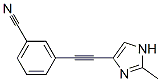 808773-42-4,Benzonitrile, 3-[(2-methyl-1H-imidazol-4-yl)ethynyl]- (9CI)