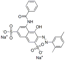 81064-48-4,disodium 5-(benzoylamino)-3-[(2,5-dimethylphenyl)azo]-4-hydroxynaphthalene-2,7-disulphonate