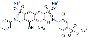 81064-49-5,trisodium 4-amino-3-[(2,5-dichloro-4-sulphonatophenyl)azo]-5-hydroxy-6-(phenylazo)naphthalene-2,7-disulphonate